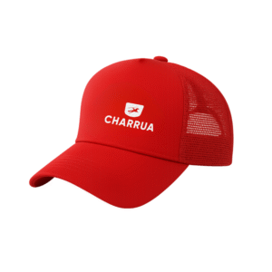 Boné Modelo Americano de brim Vermelho